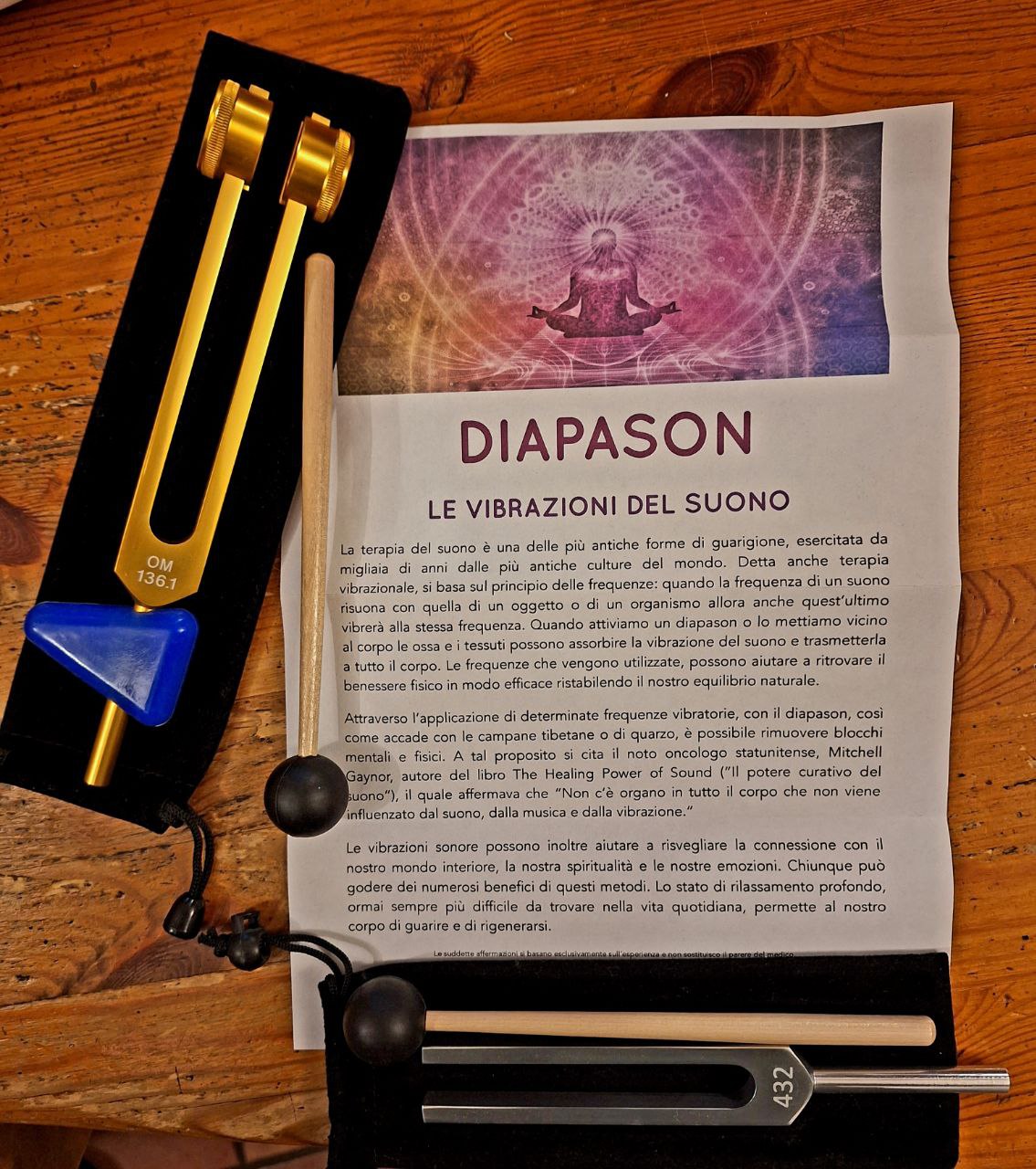 Diapason a 432Hz ed OM a 136.1Hz