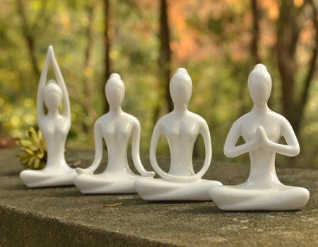 Statuine ceramica Yoga Asana Ostia